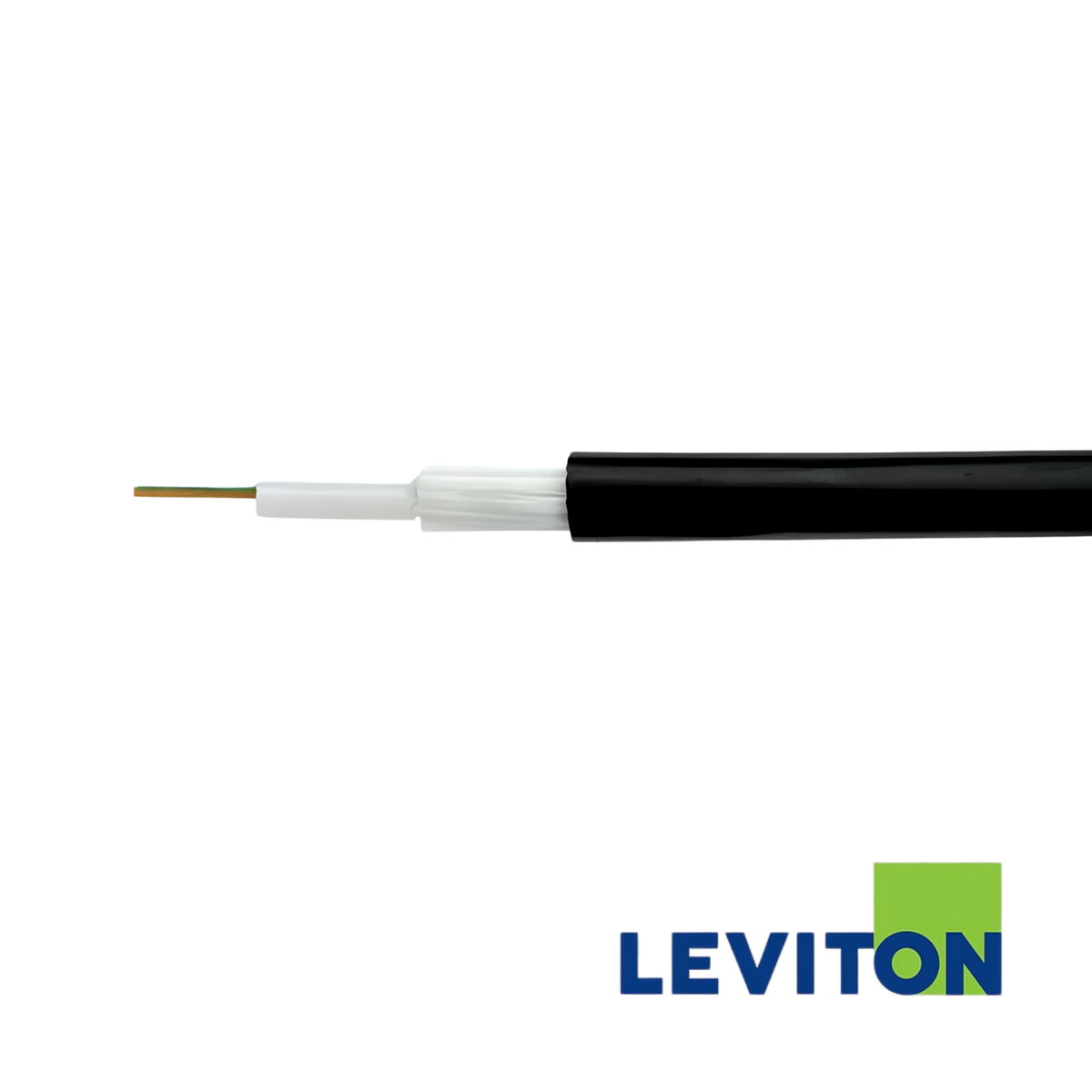 Image of Leviton OM2 12 Core Loose Tube Cable, Eca, Black (BR-GF050UNI12LU-ECA)