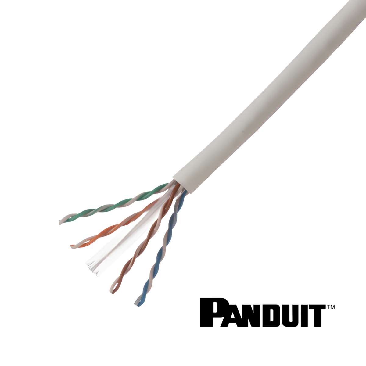 Image of PANDUIT Cat6 U/UTP 23 Awg Cable | Unshielded | CCA | 305m | White (Cat6 UUTP 23 Awg Cable  Unshielded  CCA  White)