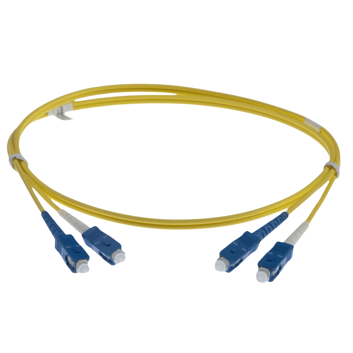 Image of NENCO OS2 LC Fibre Optic Patch Lead | Selector (SC-SC OS2 FIBRE OPTIC PATCH CORD YELLOW)